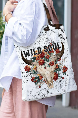 Wild Soul Cow Print Tote Bag