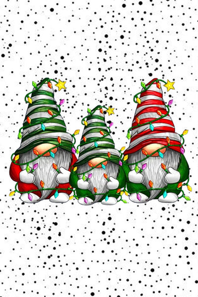 Christmas Gnome Plaid Blouse