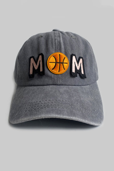 Basketball Mom Print Peaked Cap