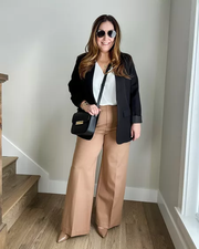 🌸Women's Plus Size High Stretch High-Waist Wide-Leg Pants