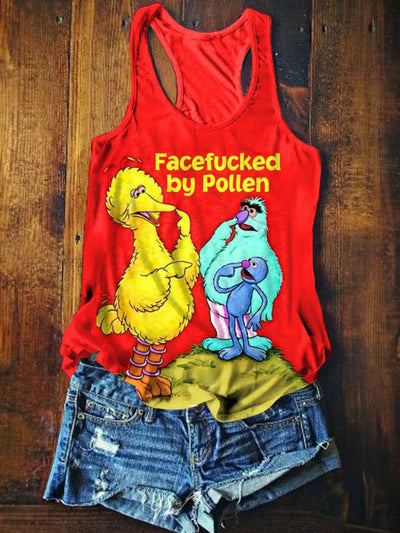 Women's Funny Retro Art Print Tank Top