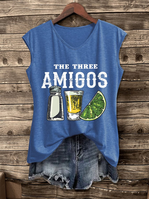 Women's The Three Amigos Cinco De Mayo Print Vest