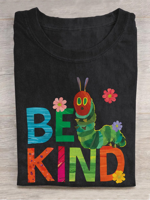 Be Kind Teacher Casual Print T-shirt