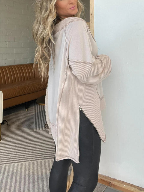 Women's V-Neck Loose Long Sleeve Top 🎁