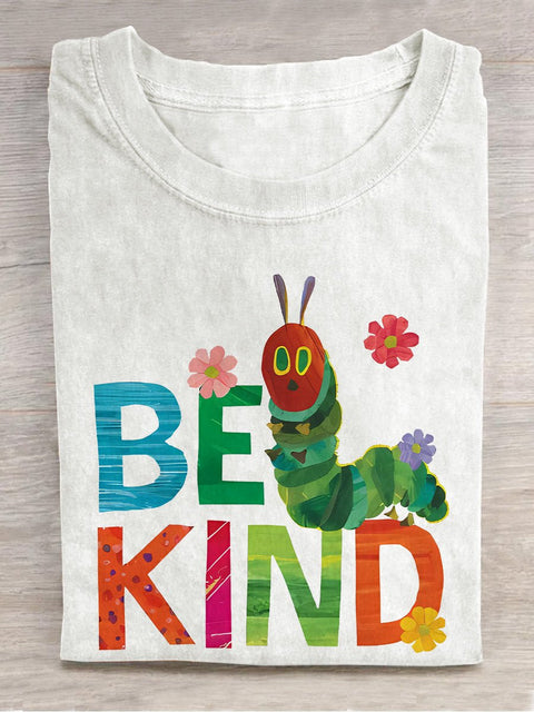 Be Kind Teacher Casual Print T-shirt