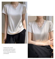 🌸49% OFF🌸Women's Breathable Silk V-Neck T-Shirt