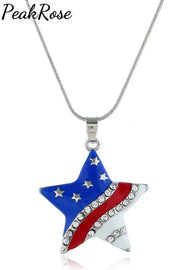 American Flag Necklace