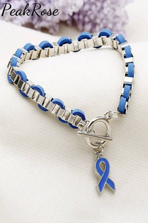 Autism Awareness Blue Ribbon Bracelet Bracelets