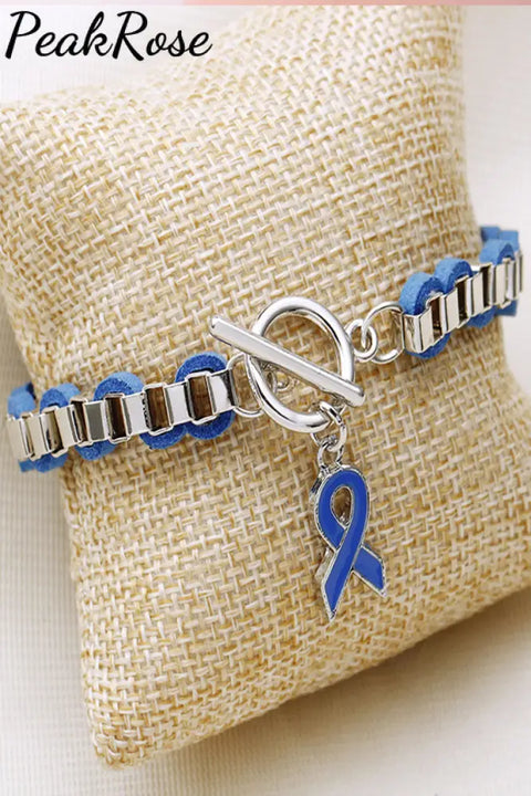 Autism Awareness Blue Ribbon Bracelet Bracelets