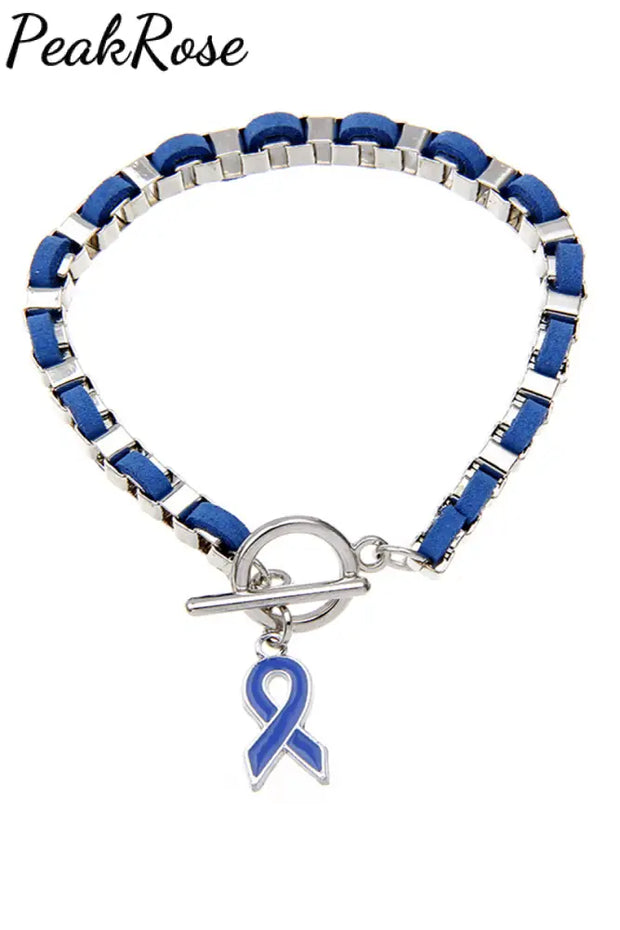 Autism Awareness Blue Ribbon Bracelet Bracelets