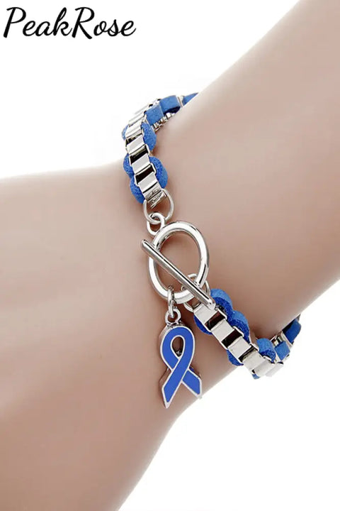 Autism Awareness Blue Ribbon Bracelet Bracelets