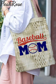 Baseball Mom Vintage Western Aztec Tote Bag Tan / 30*40 Cm