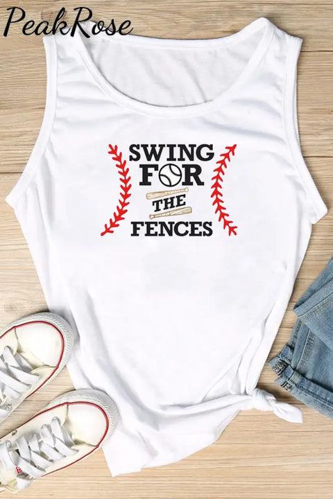 Baseball Swing For The Fences Tank Top