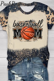 Basketball Mom Bleached T-Shirt T-Shirt