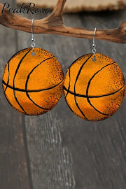 Basketball Print Earrings