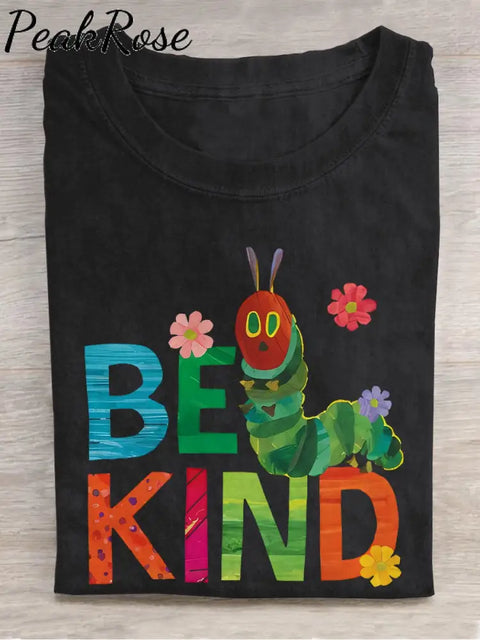 Be Kind Teacher Casual Print T-Shirt Black / S Hot Sell