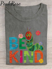 Be Kind Teacher Casual Print T-Shirt Dark Grey / S Hot Sell