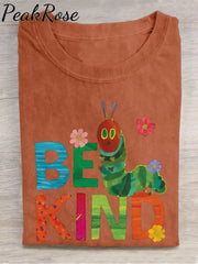 Be Kind Teacher Casual Print T-Shirt Orange / S Hot Sell