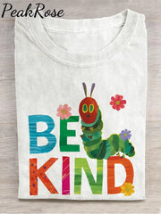 Be Kind Teacher Casual Print T-Shirt White / S Hot Sell