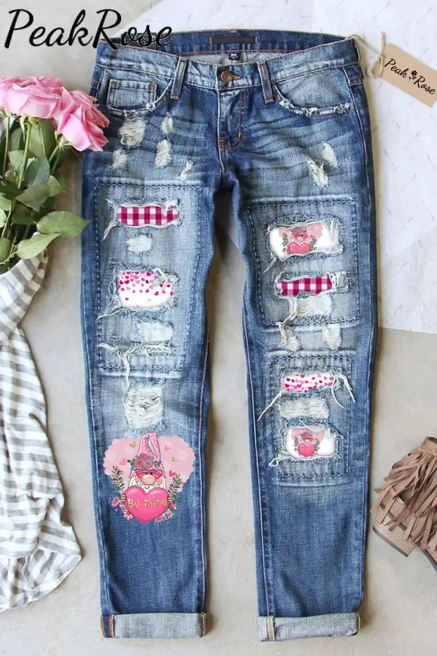 Be Mine Gnome Ripped Denim Jeans