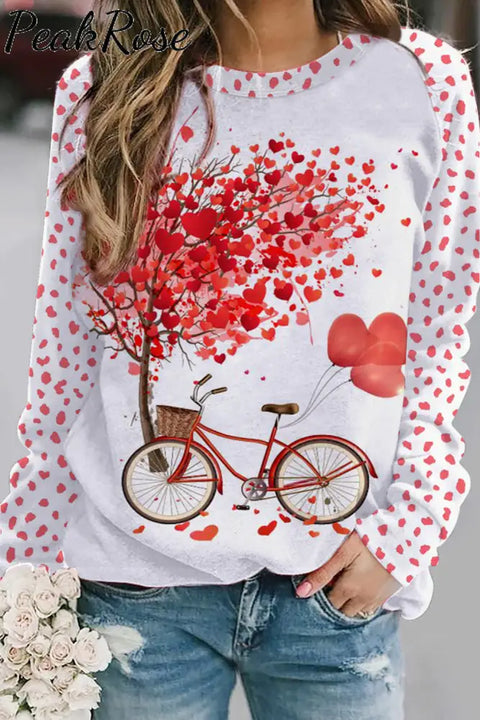 Bicycle Print Sweatshirt