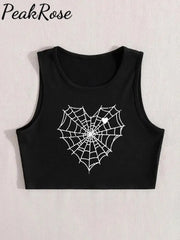 Black Spider Web Top As Pics / S Hot Sell