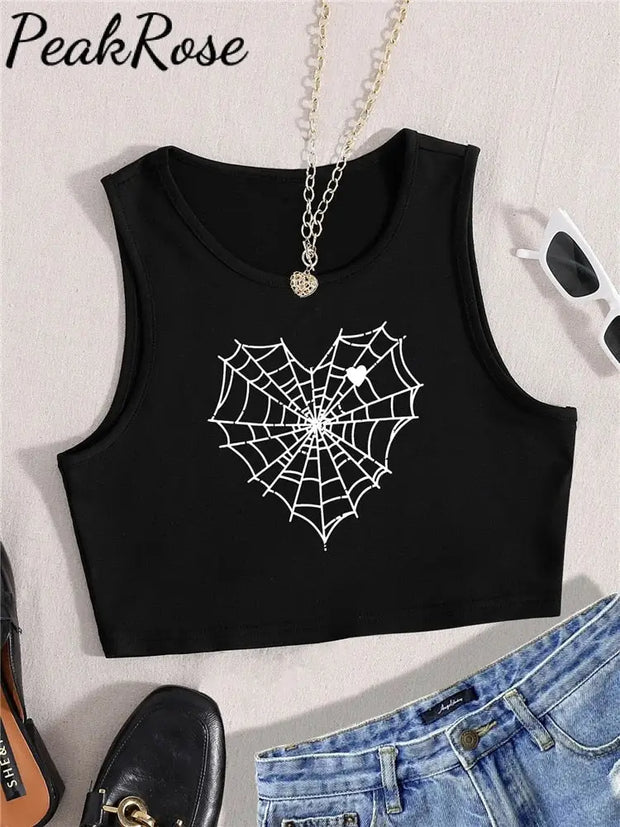 Black Spider Web Top Hot Sell