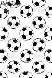 Black&White Soccer Ball Print Leggings Leggings