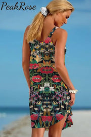 Bohemia Retro Beach Sleeveless Dress