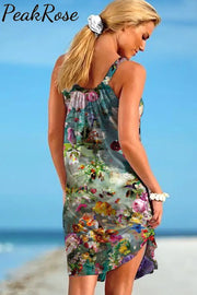 Bohemia Retro Beach Sleeveless Dress