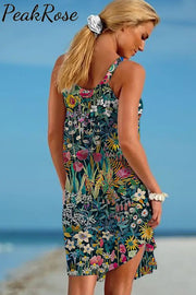 Bohemia Retro Beach Sleeveless Dress