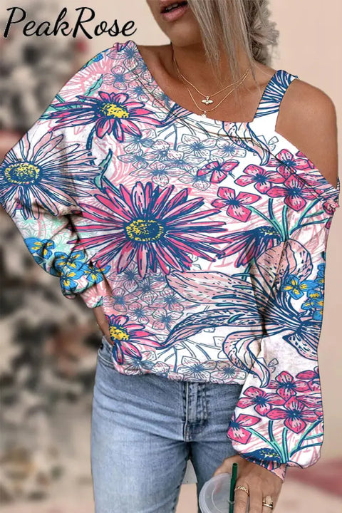 Bohemia Retro Off-Shoulder Blouse