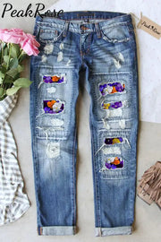 Bohemia Retro Ripped Denim Jeans