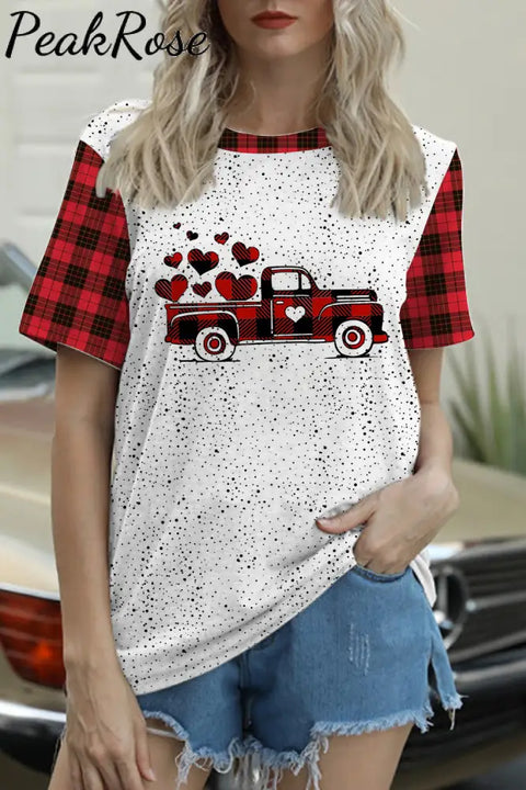 Car Plaid T-Shirt S / Polka