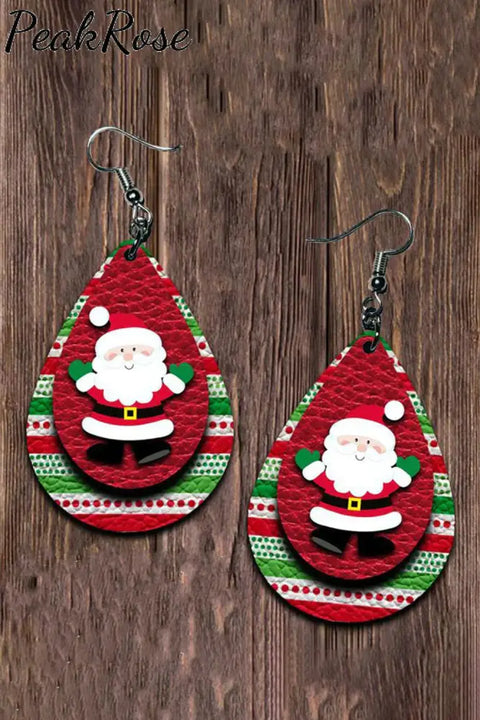 Cartoon Santa Claus Earrings One-Size