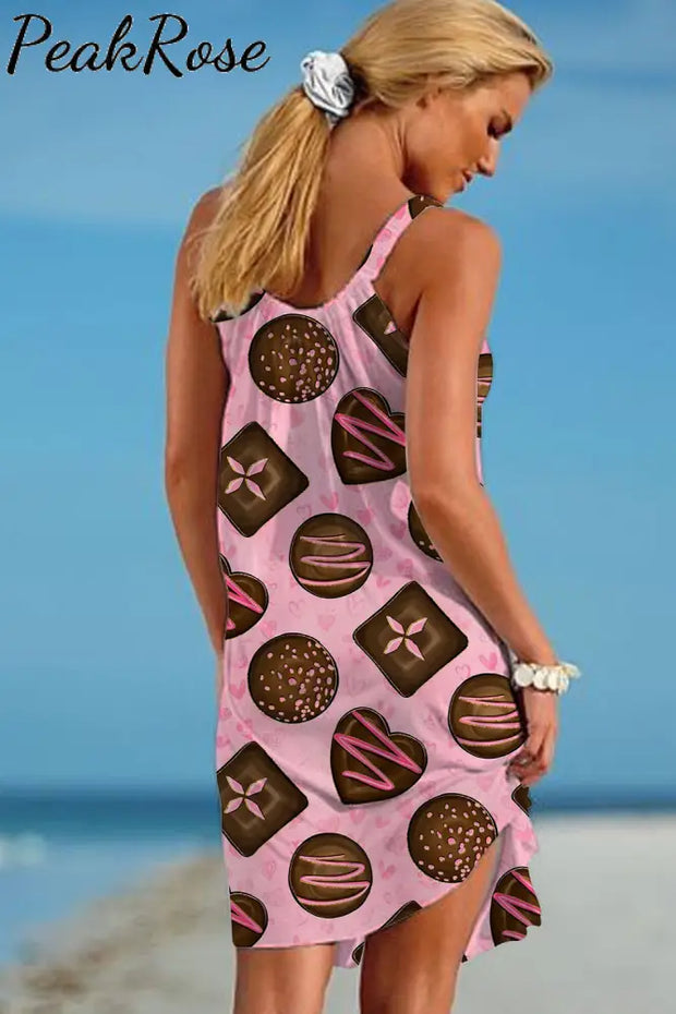 Chocolate Sleeveless Dress