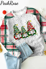 Christmas Gnome Plaid Sweatshirt