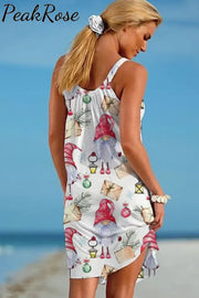 Christmas Gnome Sleeveless Dress