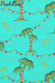 Christmas Holidays Palm Trees And Fairy Lights Sleeveless Dress