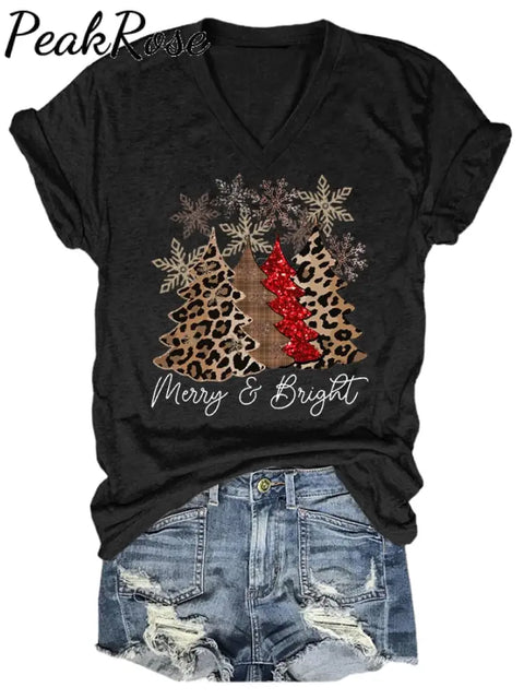 Christmas Printed Casual T-Shirt Christmas