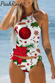 Christmas Tree Bikini Swimsuit S