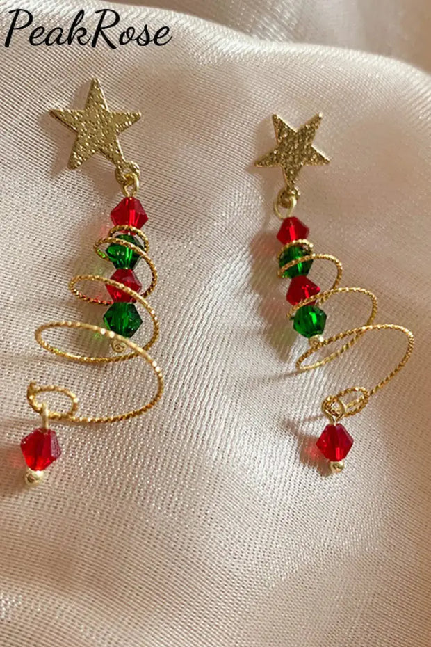 Christmas Tree Designed Earrings