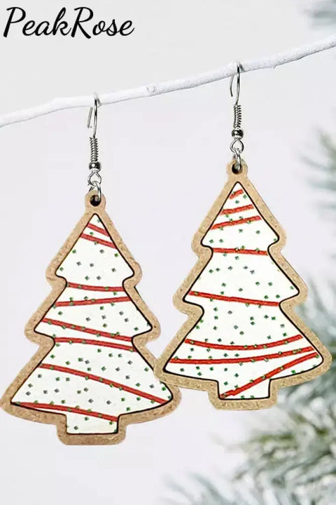 Christmas Tree Hook Earrings One-Size / Photo Color