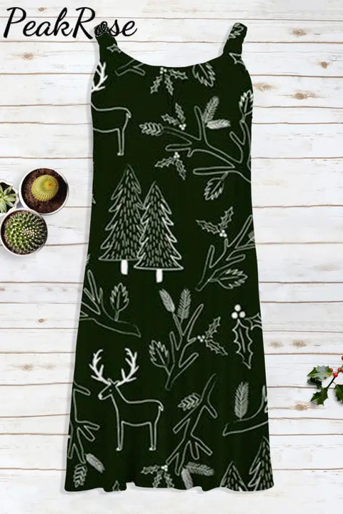 Christmas Tree Sleeveless Dress