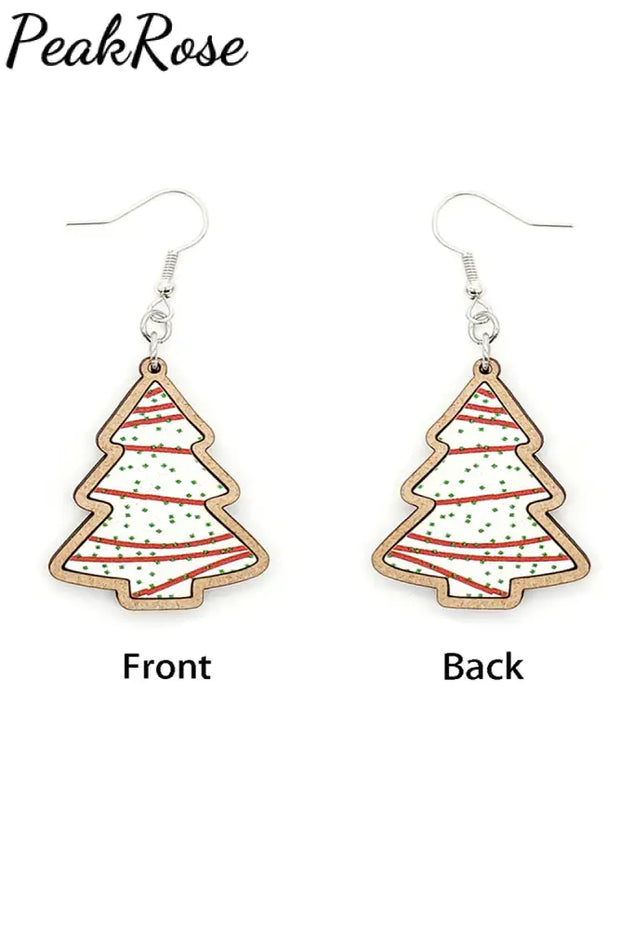 Christmas Tree Wood Earring Earrings