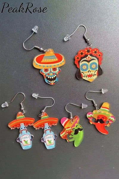 Cinco De Mayo Mexican Shape Earrings