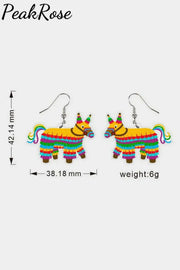 Cinco De Mayo Mexican Shape Earrings One-Size / Horse