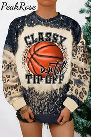 Classy Until Tip Off Bleached Sweatshirt S / Photo Color