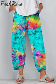 Colorful Tie Dye Easter The Original Love Letters Casual Pants Casual Pant