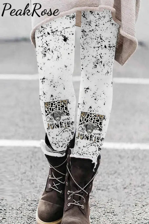 Cow Junkie Print Leggings Leggings